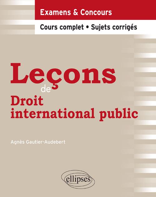 Leçons de droit international public