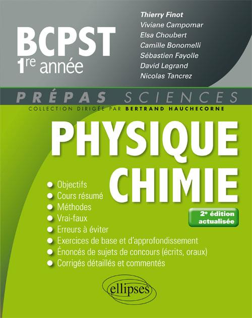 Physique-Chimie BCPST 1re année. 2e édition