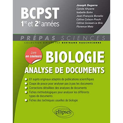Biologie analyse de documents BCPST 1re et 2e années