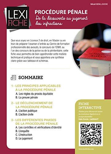 Procédure pénale. De la découverte au jugement des infractions