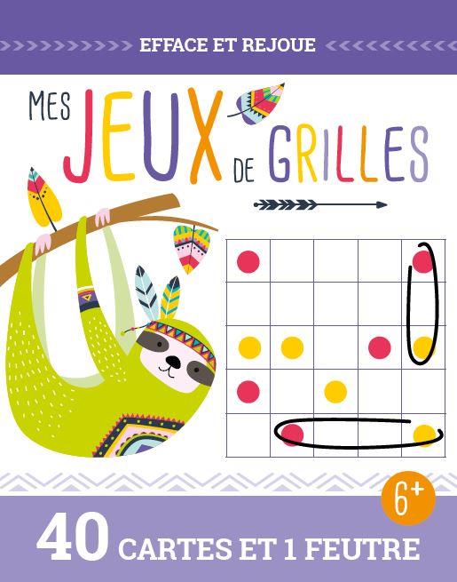 Mes jeux de grilles. 40 cartes et 1 feutre