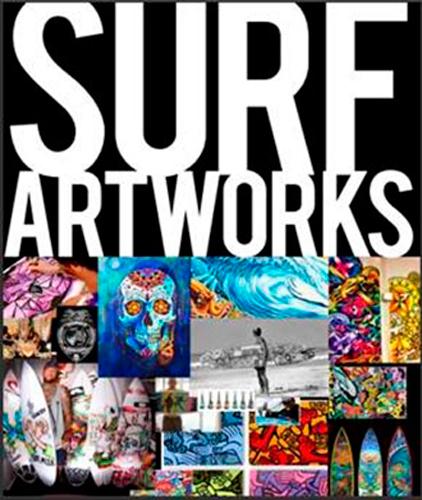 Surf artworks. Surfboards paintings