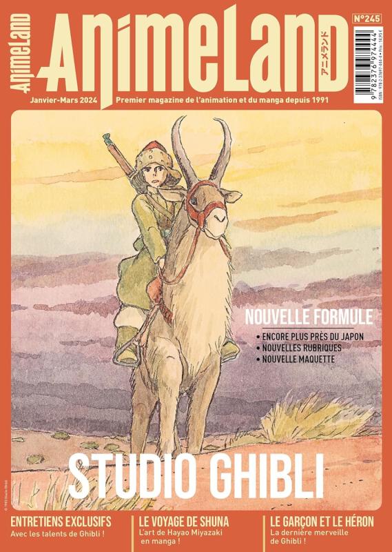AnimeLand N° 245, janvier-mars 2024 : Studio Ghibli