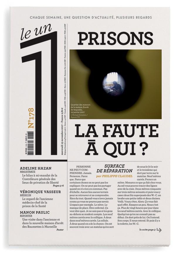 Le 1 N° 178, Mercredi 15 novembre 2017 : Prisons, la faute à qui ?