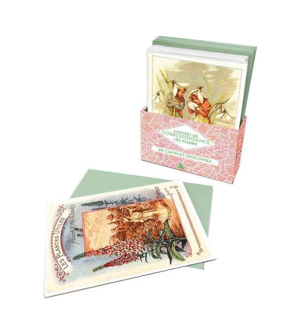 COFFRET CORRESPONDANCE - PETIT LIVRE DES FLEURS
