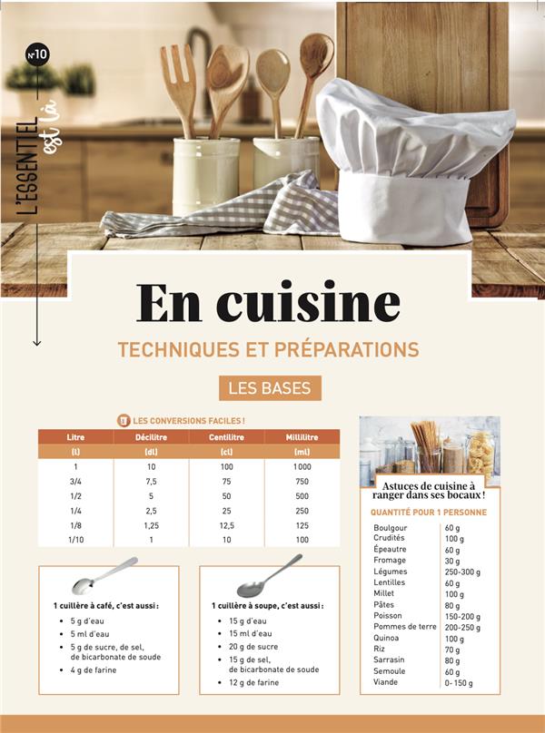 En cuisine. Techniques et préparations