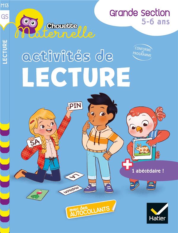 Activités de lecture Frande Section. Avec des autocollants 1 abécédaire