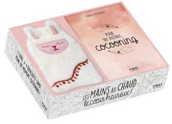 Coffret Les mains au chaud, le coeur heureux ! Avec 1 bouillotte lama