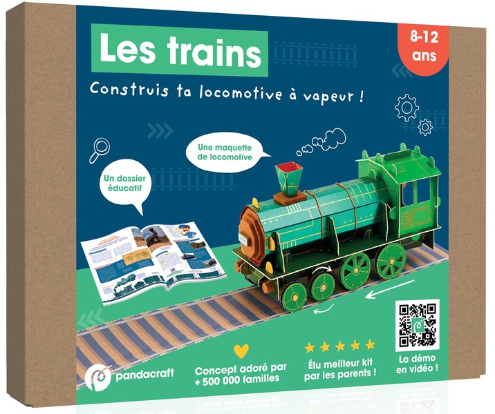Les trains. Construis ta locomotive à vapeur !