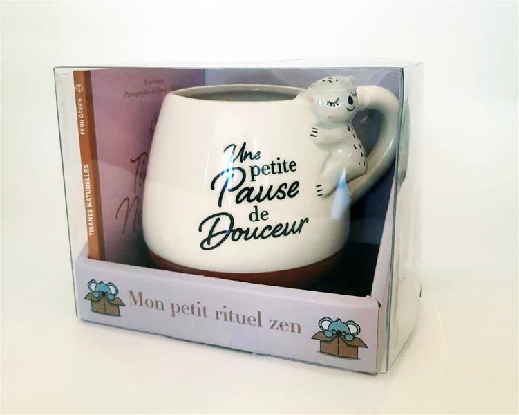 Mon petit rituel zen. Coffret avec 1 mug en céramique et 1 livre de 20 recettes de tisanes relaxante