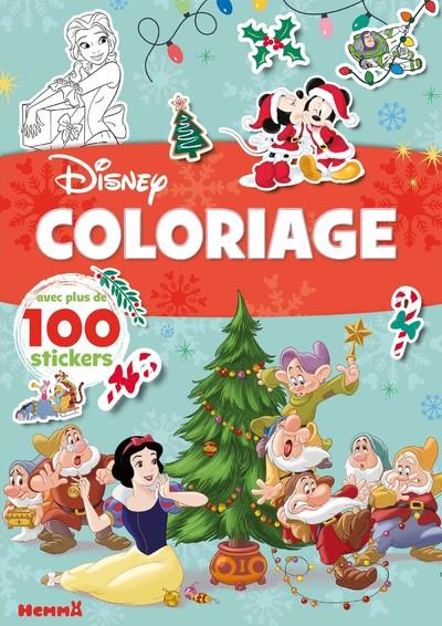 Disney Coloriage (Noël-Hiver). Avec plus de 100 stickers