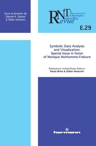 REVUE DES NOUVELLES TECHNOLOGIES DE L'INFORMATION, N E-29 - SYMBOLIC DATA ANALYSIS AND VISUALIZATION