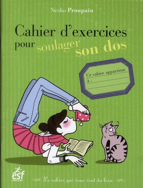 Cahier d'exercices pour soulager son dos