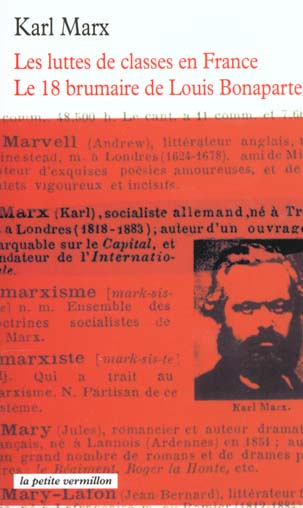 Les luttes de classes en France (1848-1850), Le 18 Brumaire de Louis Bonaparte