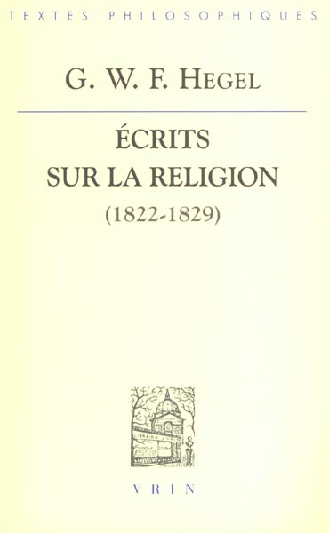 Ecrits sur la religion (1822-1829)