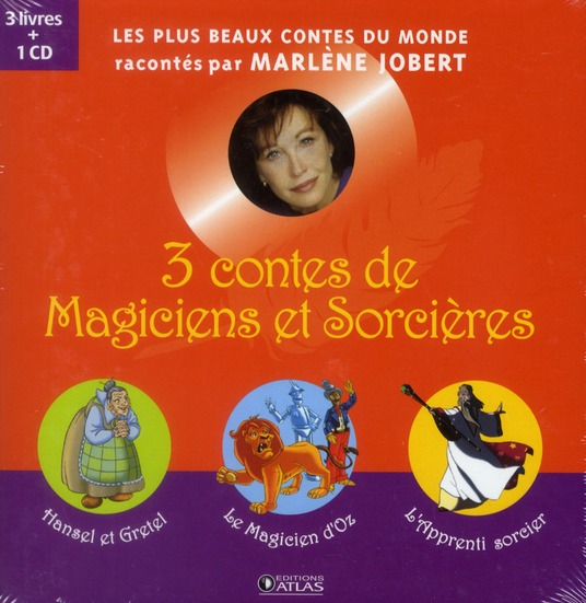 3 contes de Magiciens et Sorcières. Hansel et Gretel %3B La Magicien d'Oz %3B L'Apprenti sorcier, avec 1
