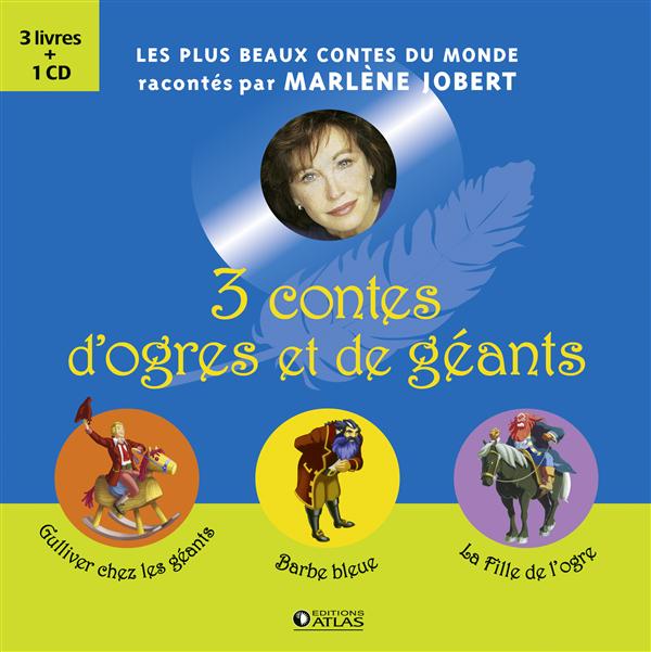 Coffret 3 contes d'ogres et géants. Gulliver chez les géants %3B Barbe bleue %3B La Fille de l'ogre, ave