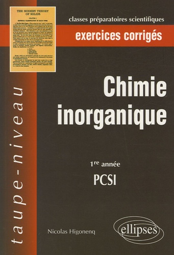 Chimie inorganique. PCSI 1e année, exercices corrigés