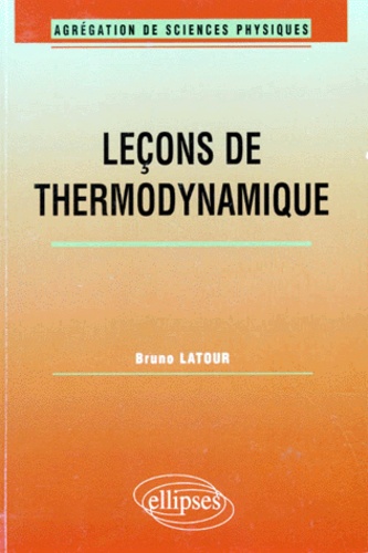 Leçons de thermodynamique