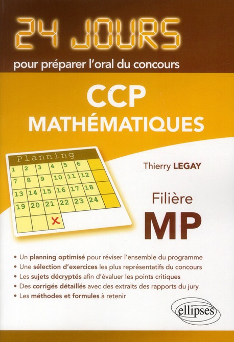 Mathématiques concours CCP filière MP