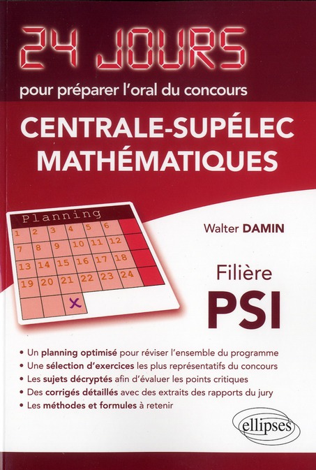Mathématiques concours Centrale-Supélec filière PSI