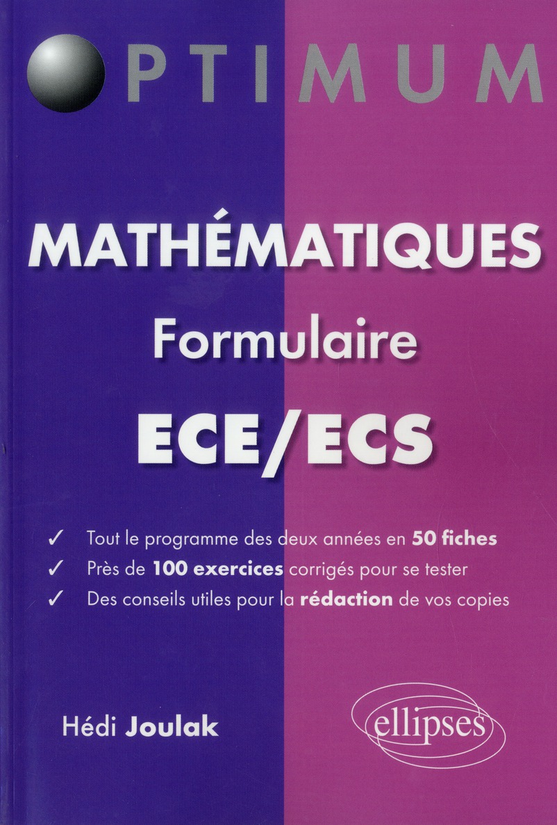 Mathématiques Formulaire ECE/ECS