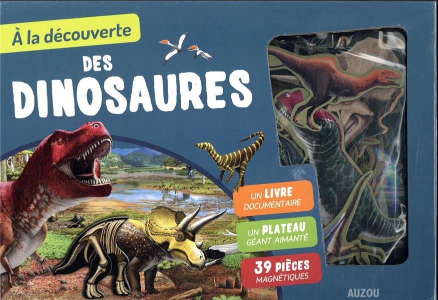 A la découverte des dinosaures. Avec 1 plateau aimanté et 39 pièces magnétiques