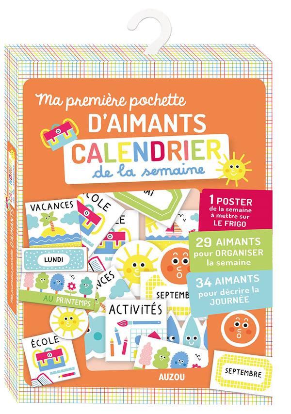 MA PREMIERE POCHETTE D'AIMANTS CALENDRIER DE LA SEMAINE