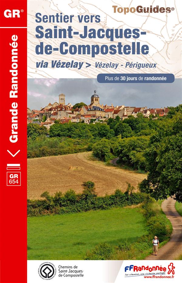 Sentier vers Saint-Jacques-de-Compostelle via Vézelay. Vézelay-Périgueux. Plus de 30 jours de randon