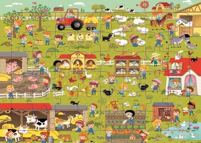 N.2 ANIMAUX DE LA FERME - 48 PIECES