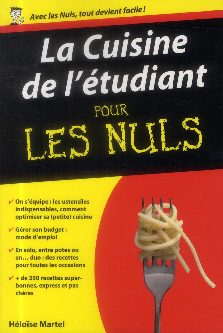 La Cuisine de l'étudiant pour les nuls