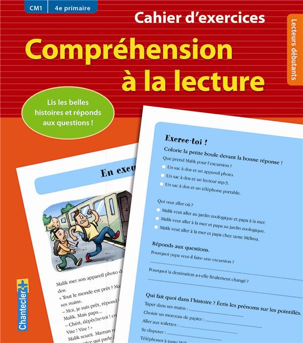 Compréhension à la lecture CM1. Cahier d'exercices