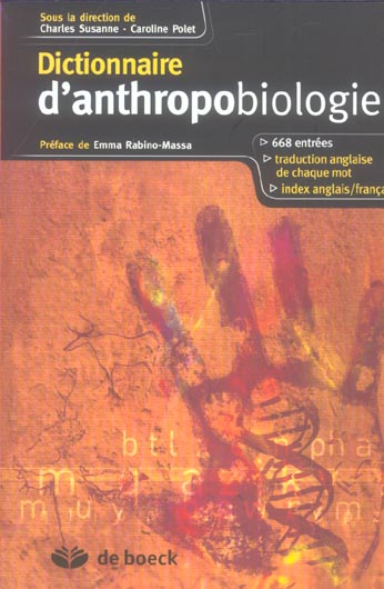 Dictionnaire d'anthropobiologie