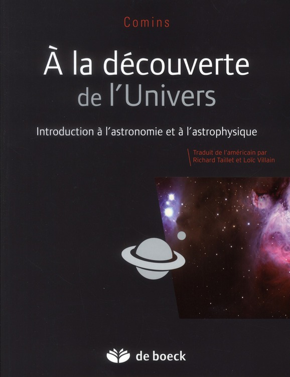 A la découverte de l'Univers. Introduction à l'astronomie et à l'astrophysique