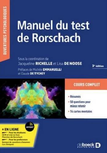 Manuel du test de Rorschach. 3e édition