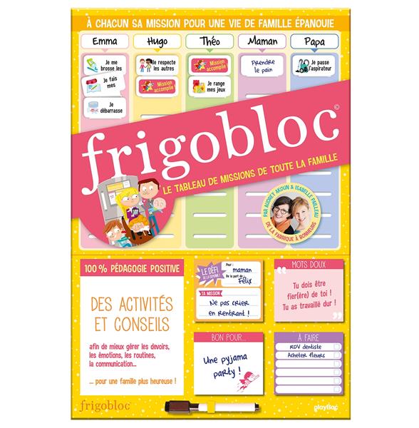 Frigobloc, le tableau des missions de toute la famille ! Avec 1 stylo effaçable