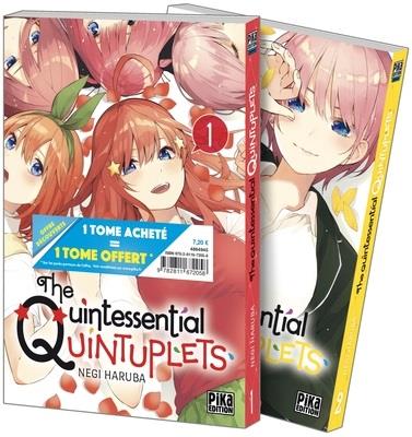 The Quintessential Quintuplets : Pack découverte en 2 volumes : Tomes 1 et 2. Dont 1 tome offert