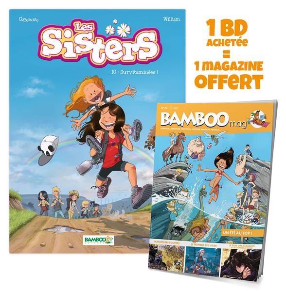 Les Sisters - Tome 10 : Survitaminées ! Bamboo mag offert