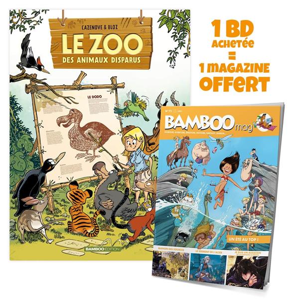 Le zoo des animaux disparus Tome 1 : Avec Bamboo Mag N° 73, juillet-août-septembre 2021 offert