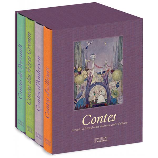 Contes. Coffret en 5 volumes : Perrault ; Grimm ; Andersen ; Ailleurs ; Si l'image m'était contée...
