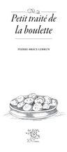 Petit traité de la boulette