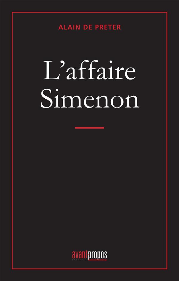 L'affaire Simenon