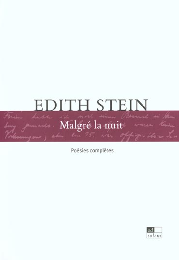 Malgré la nuit. Edition bilingue français-allemand