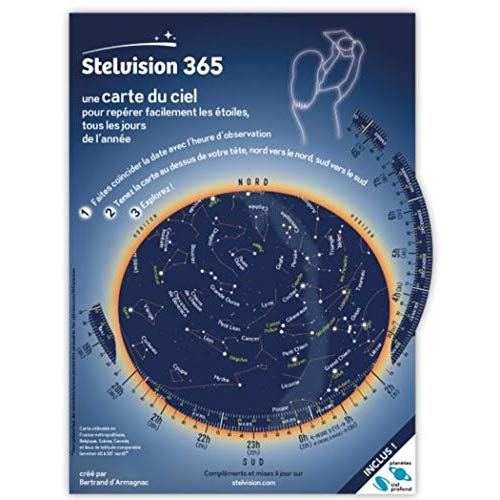 Stelvision 365. Une carte du ciel pour repérer facilement les étoiles, tous les jours de l'année