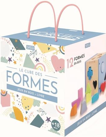 Le cube des formes. Jeux en bois livre