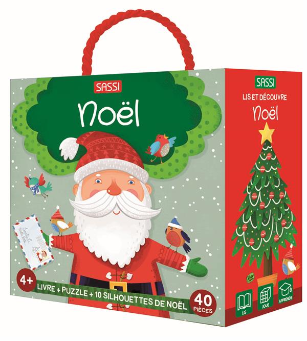 Noël. Livre puzzle 40 pièces 10 silhouettes de Noël