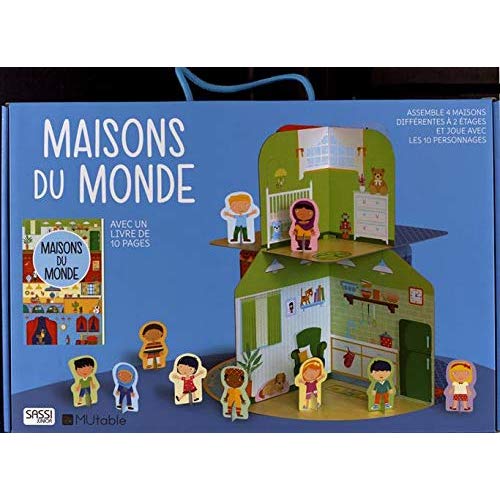Maisons du monde. 4 maisons 2 étages, 10 personnages, 1 livre