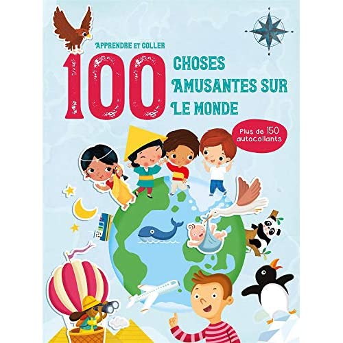 100 choses amusantes sur le monde. Plus de 150 autocollants
