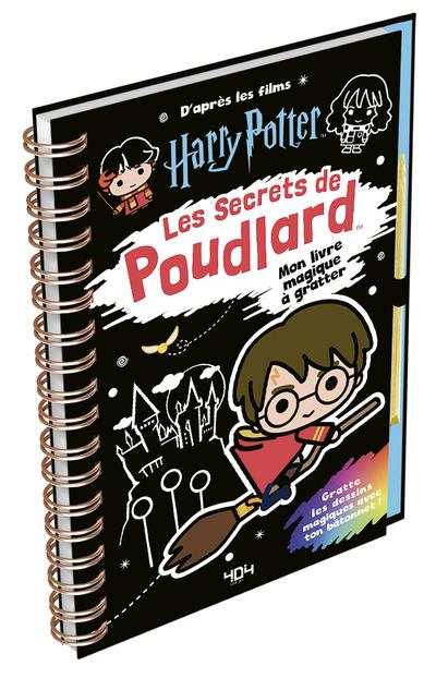Mon livre magique à gratter Harry Potter, Les secrets de Poudlard. Avec un bâtonnet en bois