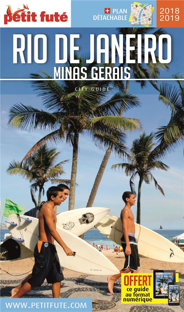 Petit Futé Rio de Janeiro, Minas Gerais. Edition 2018-2019. Avec 1 Plan détachable